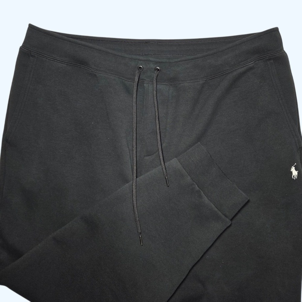 Polo Ralph Lauren Mens Black Jogger Sweatpants 2XLT Big & Tall Pony Logo